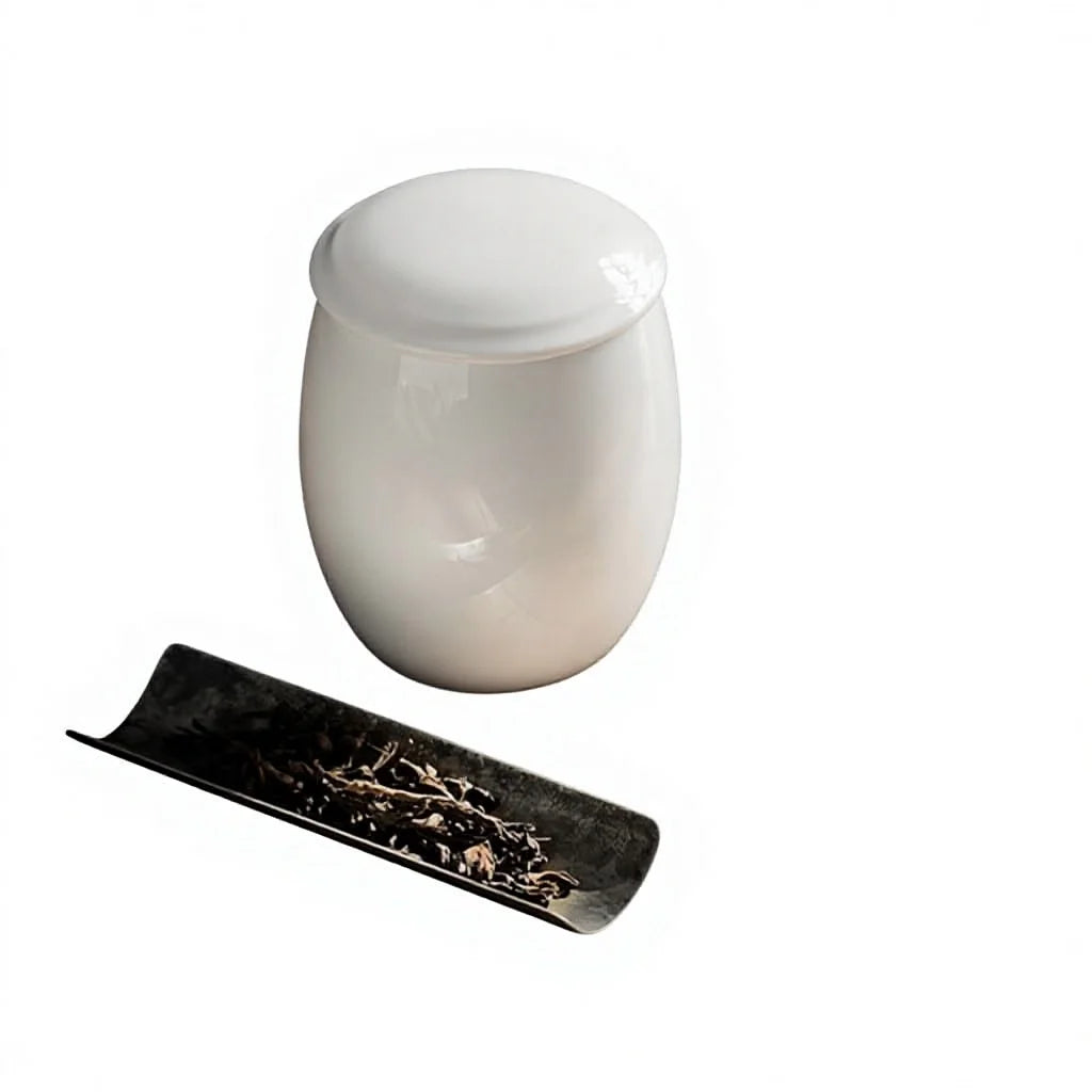 Heritage Dehua White Porcelain Tea Caddy - Airtight Wholesale Tea Storage